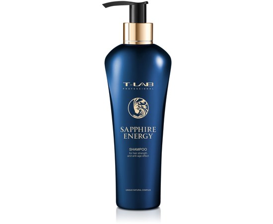 Зображення  Шампунь для сили волосся та ефекту анти-ейдж T-LAB Professional Sapphire Energy Shampoo 300 мл