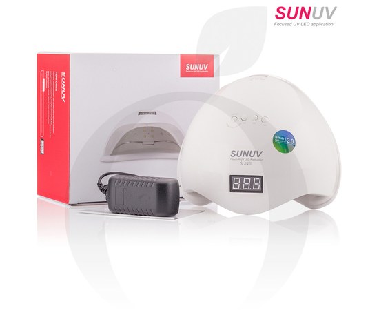 Зображення  Лампа для манікюру SUNUV SUN 5 UV+LED Smart 2.0 48 Вт, білий