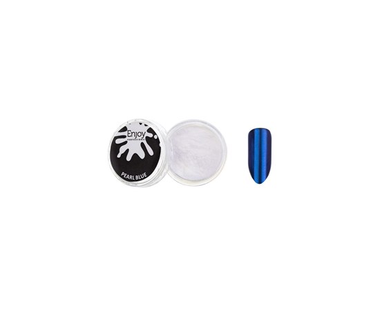 Зображення  Втірка/Пил для нігтів Enjoy Professional перлина Pearl Blue, 0,5 г, Об'єм (мл, г): 0.5, Цвет №: Blue