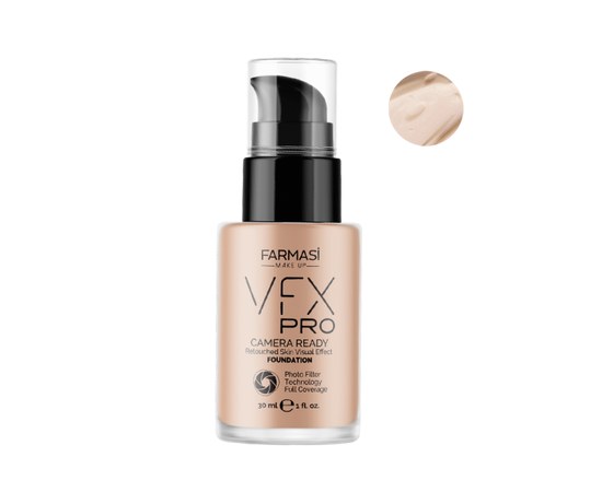 Изображение  Tonal cream with the effect of a photo filter Farmasi VFX Pro 09 Cool beige, 30 ml, Volume (ml, g): 30, Color No.: 9