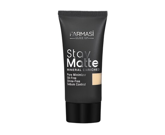 Изображение  Mattifying tonal cream Farmasi Stay Matte 04 Sand-beige