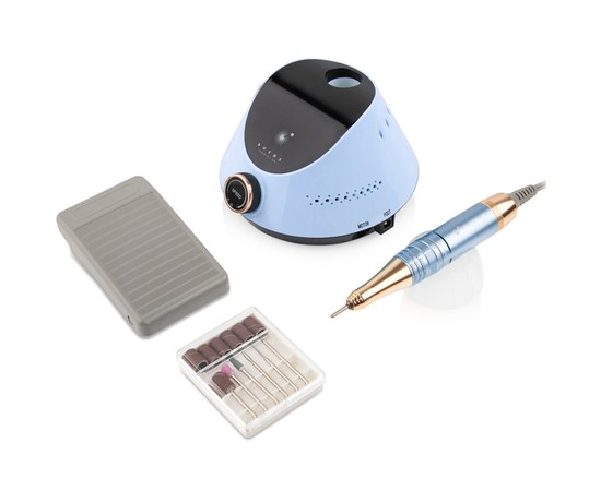 Изображение 5 Фрезер для маникюра BUCOS Nail Drill X2 PRO 65Вт/35000 об, Blue Ocean, Вариант: голубой
