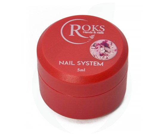 Изображение 3 ROKS Гель Boutigue Flowers 5 g № 5 (банка) сухоцвіт, Volume (ml, g): 5, Options: 5
