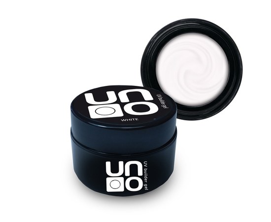 Изображение  Gel for nail extension UNO UV Builder Gel White, 15 ml, Volume (ml, g): 15, Color No.: White