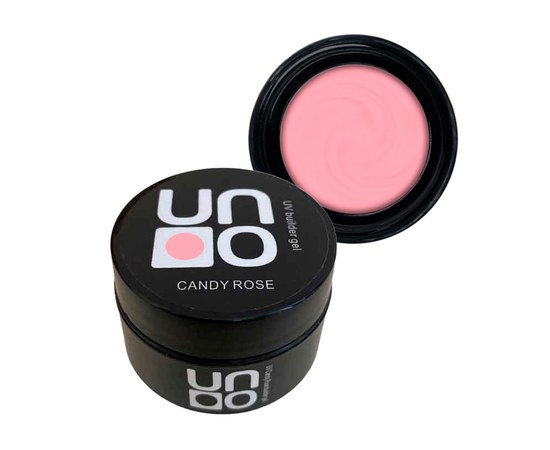 Изображение  Гель для наращивания ногтей UNO UV Builder Gel Candi Rose, 15 мл, Объем (мл, г): 15, Цвет №: Candi Rose