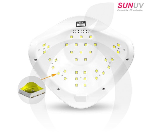 Изображение 2 Лампа для маникюра SUNUV SUN 5 Plus UV+LED Smart 2.0 48 Вт, белый