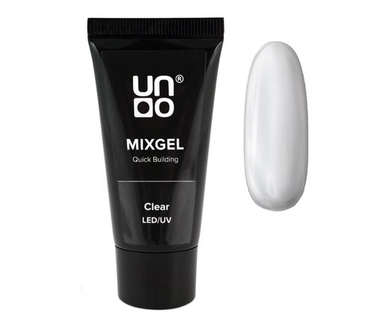 Изображение  Polyacrylic gel Uno Mixgel Quick Building Clear, 30 g, Volume (ml, g): 30, Color No.: clear