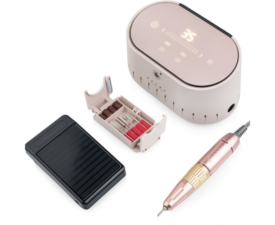 Изображение 5 Фрезер для маникюра BUCOS Nail Drill X3 PRO 65Вт/35000 об, Powdery