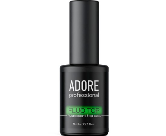 Изображение  Glossy top with the effect of lemon fluorescent glow in the dark Adore Fluo Top, 8 ml
