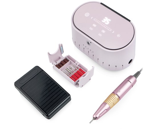 Изображение 5 Фрезер для маникюра BUCOS Nail Drill X3 PRO 65Вт/35000 об, Light Pink