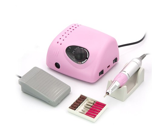 Изображение 2 Milling cutter for manicure BUCOS PRO ZS-705 65W/35 000 rpm, Pink, Options: Pink