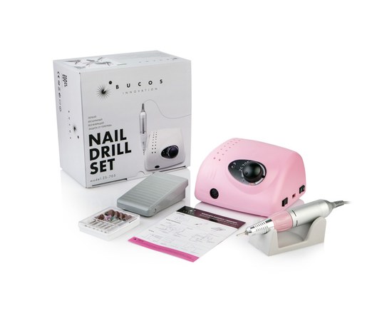 Изображение  Milling cutter for manicure BUCOS PRO ZS-705 65W/35 000 rpm, Pink, Router color: Pink, Color: Pink