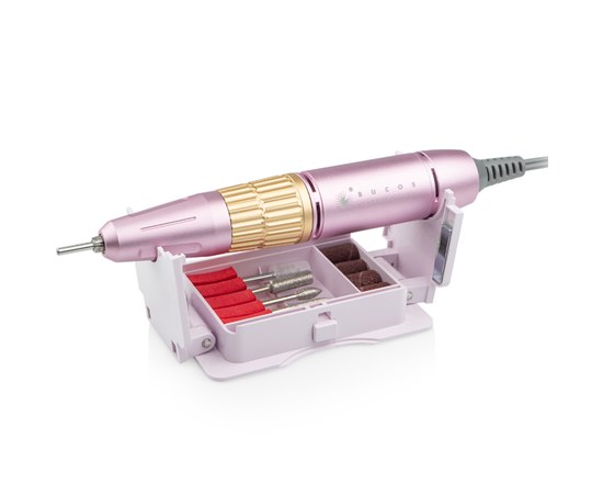Изображение 4 Фрезер для маникюра BUCOS Nail Drill X3 PRO 65Вт/35000 об, Light Pink