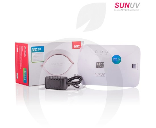 Зображення  Лампа для манікюру SUNUV SUN 8 UV+LED Smart 2.0 48 Вт, білий
