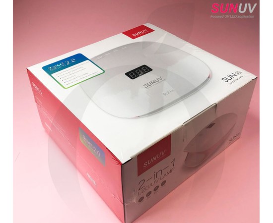Изображение 7 Лампа для маникюра SUNUV SUN 4S White&Pink UV+LED Smart 2.0 48 Вт, бело-розовый