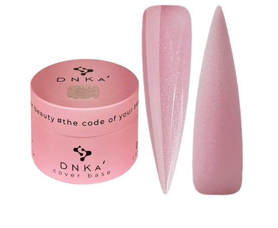 Зображення  База кольорова DNKa Cover №009 Nice Рожевий із срібним шимером, 30 мл, Об'єм (мл, г): 30, Цвет №: 009