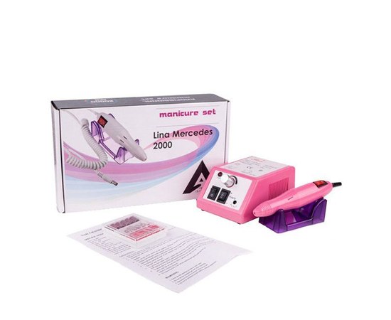 Изображение  Milling cutter for manicure Lina Mercedes 2000 12 W 20 000 rpm, Pink