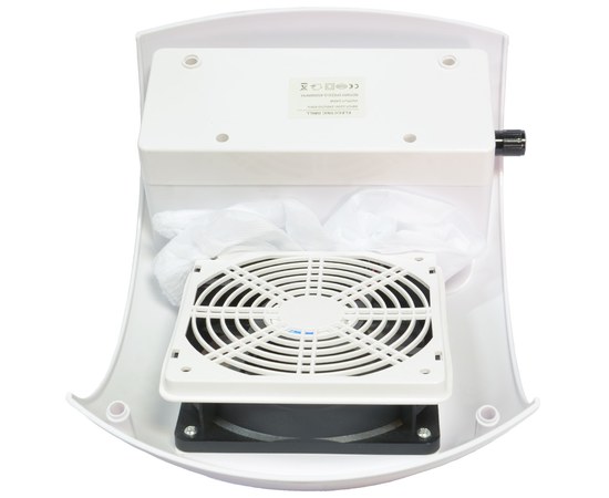 Изображение 3 Вытяжка для маникюра Nail Dust Collector 858-6 80 Вт, Бело-черная