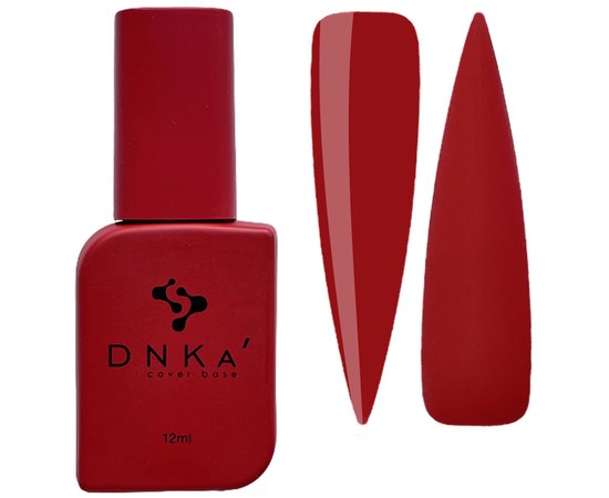 Изображение  База цветная DNKa Cover №001 Ambitious Огненно-красный, 12 мл, Объем (мл, г): 12, Цвет №: 001
