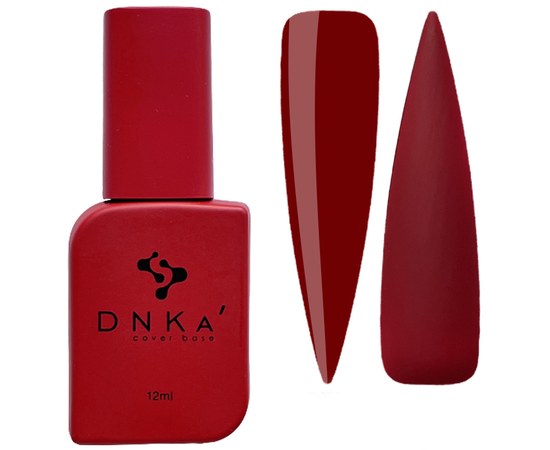 Изображение  База цветная DNKa Cover №003 Passionate Бордовый, 12 мл, Объем (мл, г): 12, Цвет №: 003