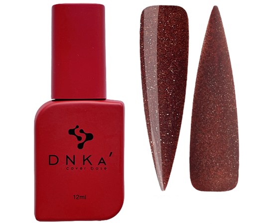 Зображення  База кольорова DNKa Cover №005A Hot Світловідбиваючий яскравий червоний, 12 мл, Об'єм (мл, г): 12, Цвет №: 005A