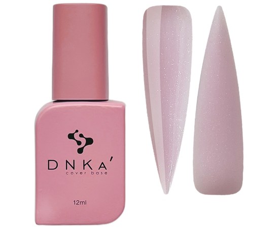 Зображення  База кольорова DNKa Cover №010 Wonderful Ніжно-рожевий з блискітками опал, 12 мл, Об'єм (мл, г): 12, Цвет №: 010