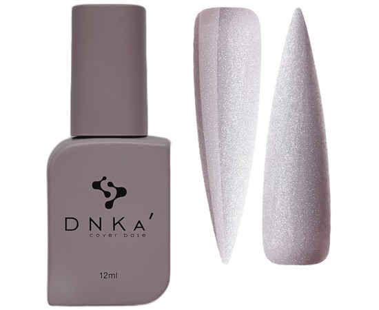 Изображение  База цветная DNKa Cover №013 Amazing Светоотражающий нежно-серый с серебряным шиммером, 12 мл, Объем (мл, г): 12, Цвет №: 013