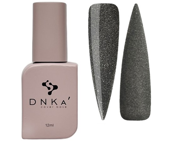 Зображення  База кольорова DNKa Cover №013A Cheerful Світловідбиваючий темно-сірий, 12 мл, Об'єм (мл, г): 12, Цвет №: 013A