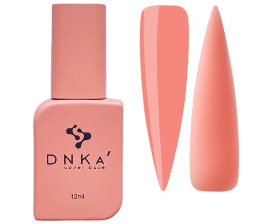 Изображение  База цветная DNKa Cover №018 Dreamy Светлый кораллово-персиковый, 12 мл, Объем (мл, г): 12, Цвет №: 018