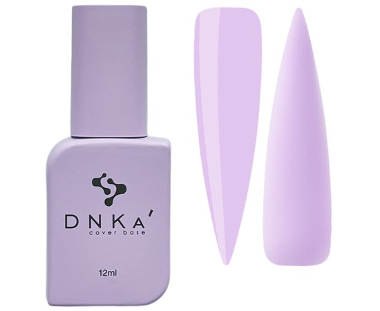 Изображение  База цветная DNKa Cover №023 Tender Светло-лиловый, 12 мл, Объем (мл, г): 12, Цвет №: 023