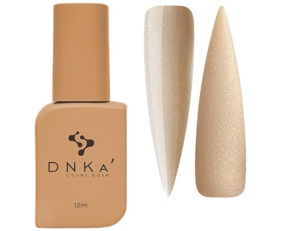 Изображение  База цветная DNKa Cover №028 Mysterious Песочный с голограммным шимером, 12 мл, Объем (мл, г): 12, Цвет №: 028