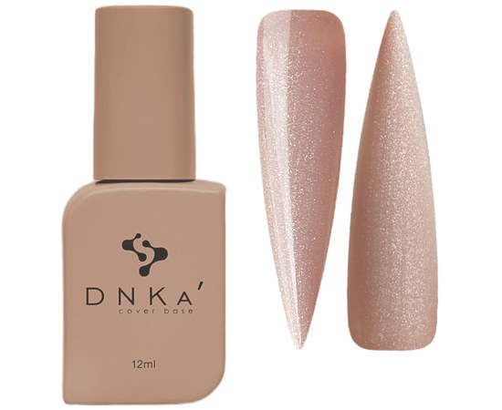 Зображення  База кольорова DNKa Cover №030 Luxurious коричнево-бежевий із срібним шимером, 12 мл, Об'єм (мл, г): 12, Цвет №: 030