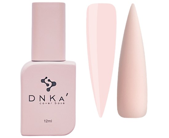 Изображение  База цветная DNKa Cover №037 Cute Светлый бежево-розовый, 12 мл, Объем (мл, г): 12, Цвет №: 037