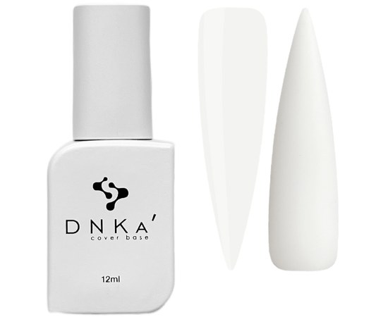 Изображение  База цветная DNKa Cover №043 Faithful Белый молочный, 12 мл, Объем (мл, г): 12, Цвет №: 043