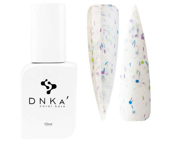 Изображение  Color base DNKa Cover №055 Favorite Milky with purple, blue and yellow particles, 12 ml, Volume (ml, g): 12, Color No.: 55