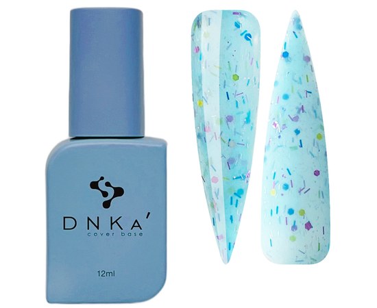 Изображение  Color base DNKa Cover №058 Chilly Blue with purple, blue and yellow particles, 12 ml, Volume (ml, g): 12, Color No.: 58