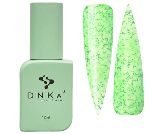 Изображение  Color base DNKa Cover №069 Relax Bright green base with polygons, 12 ml, Volume (ml, g): 12, Color No.: 69