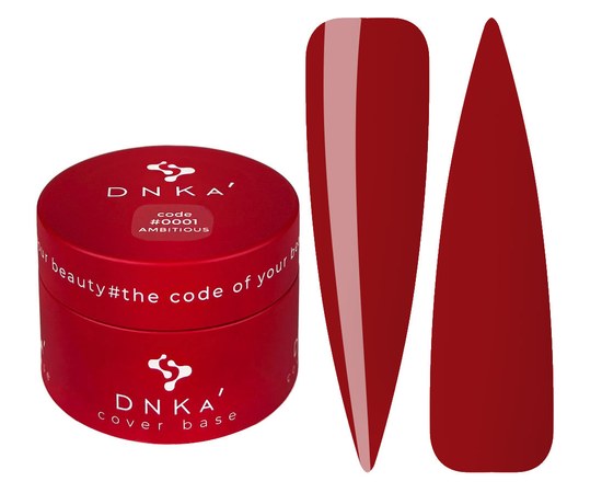 Изображение  Color base DNKa Cover №001 Ambitious Fiery red, 30 ml, Volume (ml, g): 30, Color No.: 1