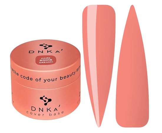 Изображение  Color base DNKa Cover №018 Dreamy Light coral-peach, 30 ml, Volume (ml, g): 30, Color No.: 18