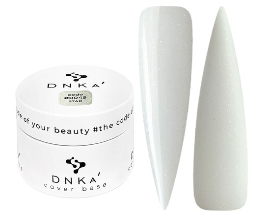 Изображение  Color base DNKa Cover №045 Star Milk with opal sparkles, 30 ml, Volume (ml, g): 30, Color No.: 45