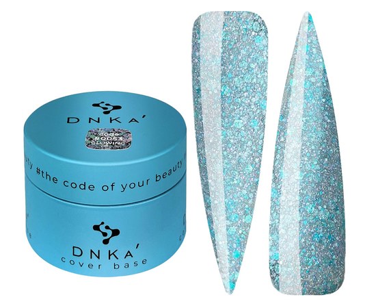 Изображение  Color base DNKa Cover №053 Glowing Blue reflective with sequins, 30 ml, Volume (ml, g): 30, Color No.: 53