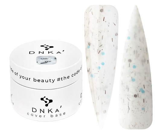 Изображение  Color base DNKa Cover №054 Sensation Milky with silver and blue particles, 30 ml, Volume (ml, g): 30, Color: 54