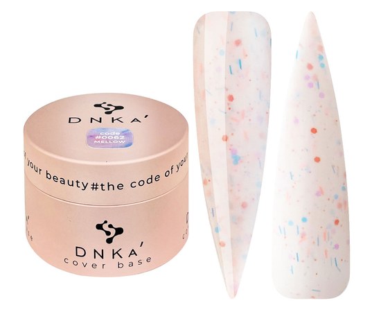 Изображение  Color base DNKa Cover №062 Mellow Yogurt-peach with color melt, 30 ml, Volume (ml, g): 30, Color No.: 62