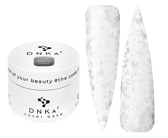 Изображение  Color base DNKa Cover №070 Lotus White base with polygons, 30 ml, Volume (ml, g): 30, Color No.: 70