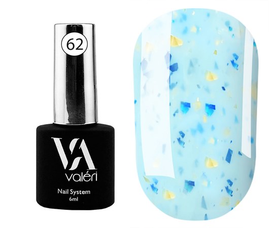 Изображение  Base for gel polish Valeri Patal Base 6 ml, № 62, Volume (ml, g): 6, Color No.: 62