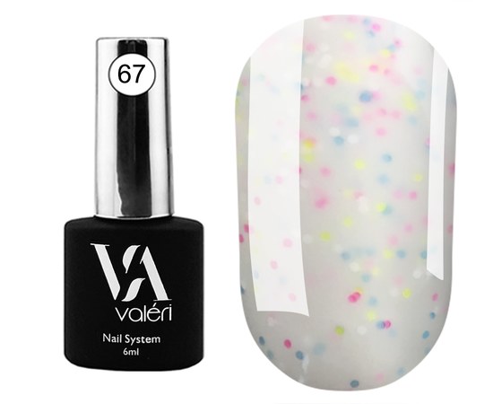 Изображение  Base for gel polish Valeri Dots Base 6 ml, № 67, Volume (ml, g): 6, Color: 67