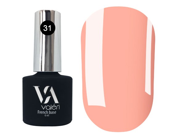 Изображение  Base for gel polish Valeri Color Base 6 ml, № 31, Volume (ml, g): 6, Color No.: 31