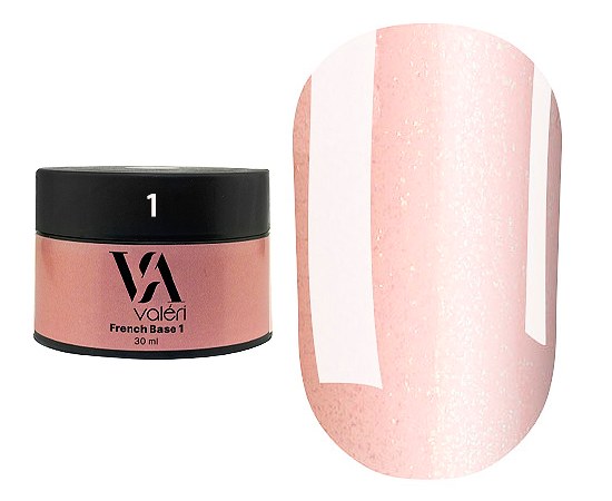 Изображение  Base for gel polish Valeri French Base 30 ml, № 01, Volume (ml, g): 30, Color No.: 1