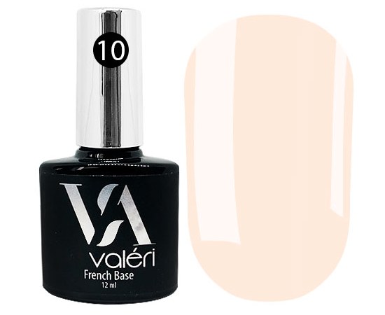 Изображение  Base for gel polish Valeri French Base 12 ml, № 10, Volume (ml, g): 12, Color No.: 10