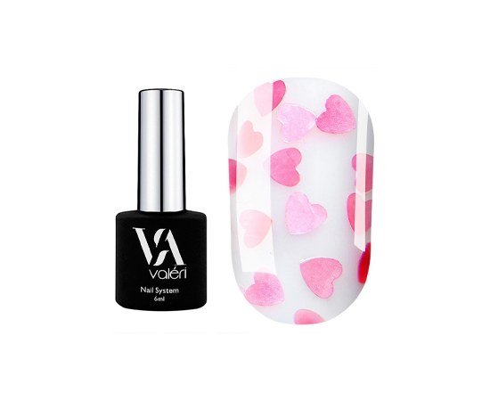 Изображение  Top for gel polish Valeri Top Love is... Pink 12 ml, Volume (ml, g): 12